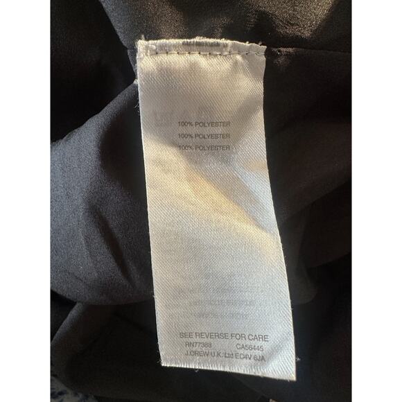 J.Crew Mercantile Floral Tiered Maxi Dress Chiffon J4263 Black & White Size 14 - Picture 9 of 15